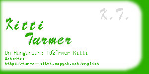 kitti turmer business card